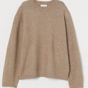 NWT Fine-Knit Sweater in Beige Melange